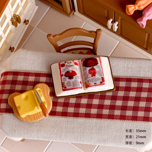 Livre <span class=keywords><strong>de</strong></span> pâtisserie Bread House / Jouet alimentaire miniature <span class=keywords><strong>de</strong></span> simulation, accessoires en résine, décorations <span class=keywords><strong>de</strong></span> scène faites à la main en résine - Product Image 3