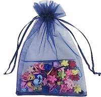 6X9Inch Organza Mini Bouteille Échantillons Affichage Sacs Sheer Cordon Organza Cadeau Pochette pour la fête
