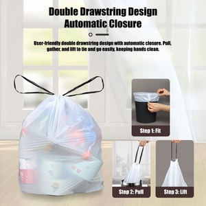 Colored Biodegradable Drawstring Trash Bags Rainbow Pack <strong>Scented</strong> Kitchen Bin <strong>Liners</strong> for Umbrella Drinkware Cookware Home - Product Image 2