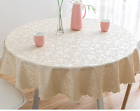 Nappe de table de luxe européenne Nappe en Pu Nappe Jacquard Linge de table Nappes de fête Mariage