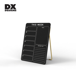 DX Designs-<span class=keywords><strong>Tableau</strong></span> <span class=keywords><strong>noir</strong></span> en alliage d'aluminium avec cadre pour <span class=keywords><strong>menu</strong></span> de table, bar, café, trottoir - Product Image 4