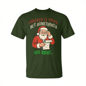 Camiseta con meme de la lista de verificación de Papá Noel de Navidad, ajuste estándar unisex para adultos - Product Image 2