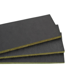 KAIHUA KH-CF Black Mat Facer 100 Kg/m&sup3; Mineral Wool <strong>Insulation</strong> Board for Curtain Wall Systems and Exterior Cladding - Product Image 1