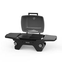 Barbecue à gaz portable facile à nettoyer Barbecue de camping en plein air réglable et personnalisé avec construction en fonte Propane