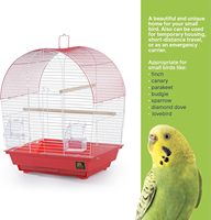 Cage à oiseaux Prevue Pet Products South Beach Dome Top Coral (SP50100) - Métal et plastique, multi-niveaux, petite race, 4 lb, utilisation en intérieur