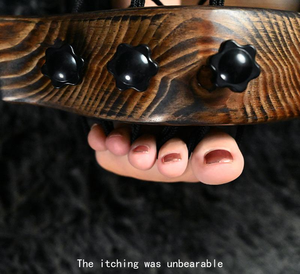 Blocca Caviglie in Legno per Self-Bondage Gioco Stuzzica Dita dei Piedi Strumenti di Punizione Addestramento Sessuale BDSM Ceppi per Piedi <span class=keywords><strong>Solletico</strong></span> per Coppia - Product Image 2