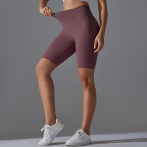 Shorts <span class=keywords><strong>de</strong></span> <span class=keywords><strong>sport</strong></span> <span class=keywords><strong>grande</strong></span> <span class=keywords><strong>taille</strong></span> personnalisés à séchage rapide pour femmes, <span class=keywords><strong>taille</strong></span> haute, pour yoga et fitness, coupe ample, pour la course à pied – Vente chaude - Product Image 5