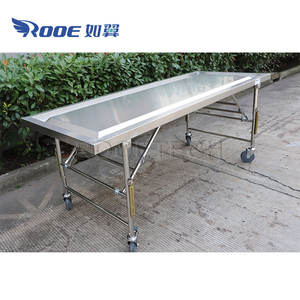 GA204 Mortuary 접는 시체 운영 부검 해부 테이블 Embalming - Product Image 5