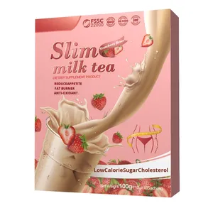 Thé Minceur Herbal OEM, Thé au Lait, Thé Vert aux Herbes, Vitamines pour Adultes, Détox, Perte de Poids, Brû<span class=keywords><strong>le</strong></span>-Graisse Abdominale, Sachet en Feuille - Product Image 3