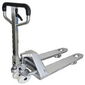 Carretilla Elevadora de Acero Inoxidable Galvanizado con Capacidad de Carga de 1-10T, Ruedas de Goma, Certificación CE, Horquilla de 550x1100mm, Bomba de 200mm, Operación Manual - Product Image 1