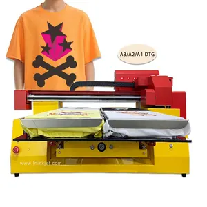 6590 6560 T-shirt Printer 2023 penjualan laris mesin cetak tekstil Double Printhead DTG Printer T-shirt mesin cetak 2/4 Shirt