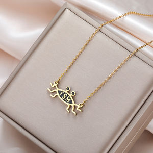 Collar con Símbolo del Pastafarianismo para Mujer, Colgante de Monstruo de <span class=keywords><strong>Espagueti</strong></span> <span class=keywords><strong>Volador</strong></span> FSM, Joyería de Acero Inoxidable - Product Image 5