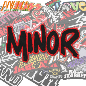 여행 장소 자수 패치에 음악 철 꽃 장미 식물 해골 자수 배지 패치에 바느질 - Product Image 3