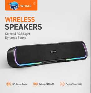 Altavoz inalámbrico WHALE WH-020 para fiestas con Bluetooth, compatible con <span class=keywords><strong>JBL</strong></span>, con micrófono, mini altavoz portátil, original. - Product Image 3