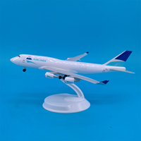 Modèle d'avion de collection en résine moulée sous pression 1/350, 20 cm, ASL Cargo Airlines Boeing B747F avec nez ouvrant et train d'atterrissage
