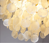 HFBH 2026 Lustre Coquillage Minimaliste Doré de Luxe Moderne pour Décoration Intérieure, Chambre d'Hôtel, Support à Gâteau et Lampe Suspendue