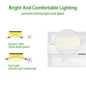 DLC Premium watt berubah 120-277/347Vac <span class=keywords><strong>Led</strong></span> Linear cahaya <span class=keywords><strong>Highbay</strong></span> 140LM/W untuk gudang 165W/<span class=keywords><strong>110W</strong></span>/80W Dip Switch - Product Image 3