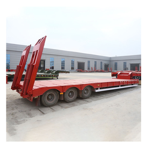 Semirremolque de Plataforma Baja de 3 o 4 Ejes, 13000 mm, con Cuello de Cisne, Certificado CE, Capacidad de 30-100 Toneladas, Carga Útil de 100 Toneladas - Product Image 6