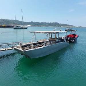 9-метровый (30-футовый) рабочий катер с центральной консолью, малый грузовой суд, алюминиевый цельносварной десантный катер, продажа - Product Image 2