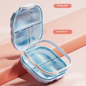 กล่องใส่ยาแบบพกพาขนาดเล็กสำหรับใช้ในบ้าน กล่องเตือนความจำสำหรับ 7 วันต่อสัปดาห์ สำหรับ 3 มื้อต่อวัน - Product Image 4