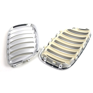 Rejilla Delantera para BMW X5 E53, Rejilla de Admisión de Aire de Una Sola Línea Electrochapada, Plástico ABS, Nueva - Product Image 2