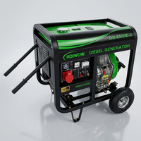 Groupe électrogène diesel triphasé 6 kW, refroidi par air, démarrage électrique, industriel, portable, 6,0 kW, petits générateurs diesel à vendre