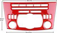 Véritable fibre de carbone Console centrale CD panneau décoration cadre garniture autocollant garniture intérieure pour Mazda 3 2010 2011 2012 2013 forgé
