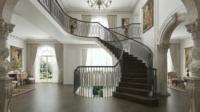 Balustres et meneaux décoratifs modernes en fer forgé pour escaliers intérieurs avec finition huile anti-rouille sablée et garantie à vie