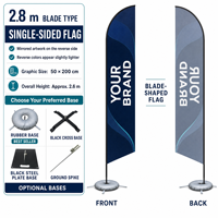 Drapeau plume personnalisé, drapeau goutte d'eau, drapeau de plage par sublimation, bannière publicitaire double face imperméable pour salon de coiffure avec mât
