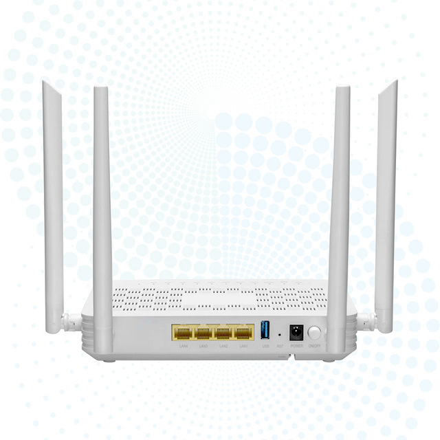 AX3000 WiFi 6 XPON ONU 4GE POTS USB Fiber ONT Modem for All OLT