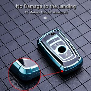 Étui de clé de voiture sans clé en TPU Amazon Mecha pour BM pour 520 525 18i 320i <span class=keywords><strong>1</strong></span> 3 5 7 Series X3 M3 M5 Étui de clé de voiture Porte-clé de voiture - Product Image 4