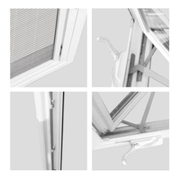 Fenêtres à auvent Fenêtres à guillotine en plastique ou en aluminium Skylight Porte et fenêtre Fenêtre insonorisée à isolation thermique