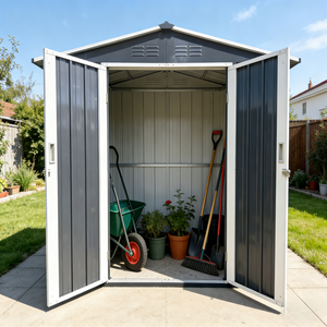 Caseta de Jardín Premium con Apertura de Doble Cara, Caseta de Almacenamiento Grande para Todas las Herramientas de Jardinería y Césped - Product Image 1