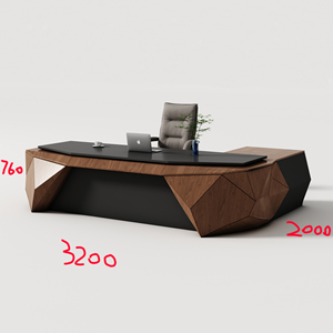 Wesome sang trọng Chủ Tịch bàn hiện đại điều hành bảng thiết lập lớn CEO bàn với tủ - Product Image 5