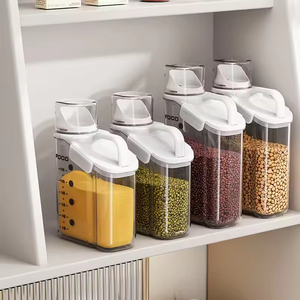 Nuevo Dispensador de Granos con Escala de Medición, Acrílico Transparente, Hermético, a Prueba de Humedad, Contenedor de Almacenamiento de Alimentos para Arroz, Cereales, Avena - Product Image 5