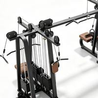 MZMM-F64 Machine de musculation multifonctionnelle asymétrique à 8 stations avec acier inoxydable et mousse pour les bras, les jambes et le dos