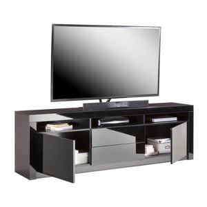 <span class=keywords><strong>Meuble</strong></span> <span class=keywords><strong>TV</strong></span> moderne pour salon, <span class=keywords><strong>noir</strong></span> <span class=keywords><strong>et</strong></span> <span class=keywords><strong>blanc</strong></span>, personnalisable, unités de support de télévision, basses, <span class=keywords><strong>LED</strong></span>, <span class=keywords><strong>meuble</strong></span> <span class=keywords><strong>TV</strong></span>, support de télévision moderne de luxe - Product Image 1