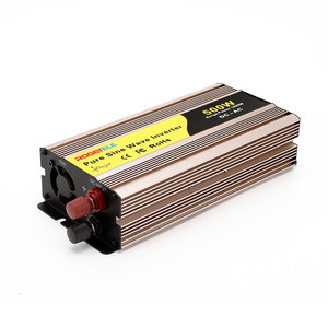 Inversor de Corriente de 500 Watts, Convertidor de CC 12/24/48 Voltios (<span class=keywords><strong>12V</strong></span>/24V) <span class=keywords><strong>a</strong></span> CA 110V/<span class=keywords><strong>220V</strong></span>, Inversor de <span class=keywords><strong>Onda</strong></span> Sinusoidal <span class=keywords><strong>Pura</strong></span> de 500W para Automóviles, Autocaravanas y Campers - Product Image 3