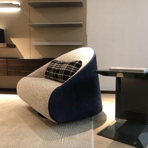 Sillón Minimalista de Tela para Sala de Estar, Sillón de Descanso Suave para Hotel o Villa - Product Image 3