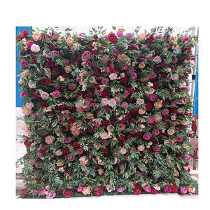 Panel <span class=keywords><strong>de</strong></span> flores artificiales 3D, <span class=keywords><strong>rosa</strong></span>, para decoración <span class=keywords><strong>de</strong></span> fiesta <span class=keywords><strong>de</strong></span> boda - Product Image 6