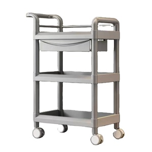 Beauty Cart Beauty Salon Special Mobile Hand Push Storage Rack Plastic Surgery and Nursing Equipment Medical <b>Tool</b> Cart - Product Image 3