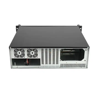 Boîtier de serveur à châssis court 3U avec ventilateur et alimentation, profondeur 390 mm, boîtier en plastique pour montage en rack, écran LCD pour système ITX, en stock !
