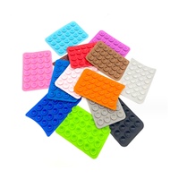 Support adhésif pour téléphone en silicone compatible avec les coques de téléphone iPhone et Android, accessoire mobile antidérapant