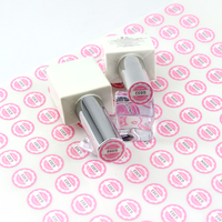 Individuelle holografische UV-Nageletikette PVC-Verpackungs-Aufkleberrolle für Kerzengläser Geschäftsbecher transparente Druckaufkleber