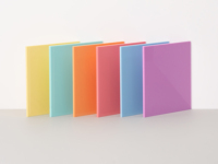 Plaques en plexiglas teinté opaque avec film protecteur double face, panneaux en PMMA colorés pour artisanat laser DIY, porte-clés