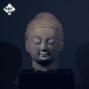 Sculpture <span class=keywords><strong>de</strong></span> tête <span class=keywords><strong>de</strong></span> Bodhisattva en pierre naturelle <span class=keywords><strong>de</strong></span> taille réelle, style occidental classique, moderne, la <span class=keywords><strong>plus</strong></span> belle, très vendue en Europe - Product Image 4
