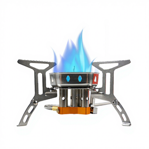 Réchaud de camping portable à gaz, mini, <span class=keywords><strong>pour</strong></span> randonnée, coupe-vent, trois brûleurs, en acier inoxydable, automatique, au <span class=keywords><strong>butane</strong></span>, léger - Product Image 6