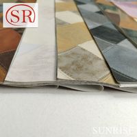 Cuir tressé tridimensionnel simulé résistant à l'usure de PVC pour la fabrication de sacs et de chaussures