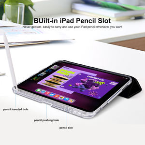 Trifoldหนังสมาร์ท<span class=keywords><strong>iPad</strong></span>ฝาครอบแท็บเล็ตยางนุ่มTPUและผู้ถือดินสอสําหรับ<span class=keywords><strong>iPad</strong></span> <span class=keywords><strong>Air</strong></span> <span class=keywords><strong>4</strong></span> 5 10.9 Pro 11 2020 2022 - Product Image 5