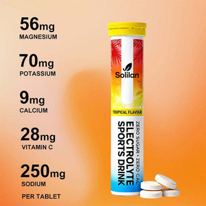 Comprimés d'hydratation sportive OEM de l'usine chinoise, 20 comprimés, enrichis en vitamine C, zéro calorie, sans sucre - Product Image 3
